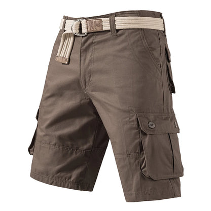 Cargo Knee Shorts Men Sports Casual Bermuda Shorts Plus Size Cotton Half Pants Golf Straight Running Gym Shorts Pants