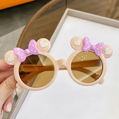 New Children Cute Cartoon UV400 Sunglasses Boys Girls Colors Outdoor Kids Sun Protection Sunglasses Baby Sport Shades Glasses