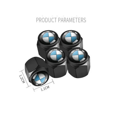 4Pcs Car Wheel Tire Styling Tire Valve Air Nut Cover Car Logo Accessories For BMW E46 E52 E53 E60 E90 E91 F30 F20 F10 F15 M3 M5