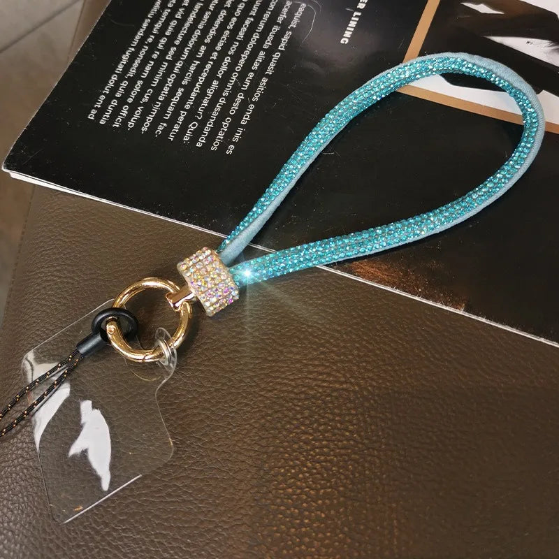 For Cell phone lanyard pendant phone strap Keychain on the phone Wrist chain luxury rhinestone pendant chain diamond bracelet