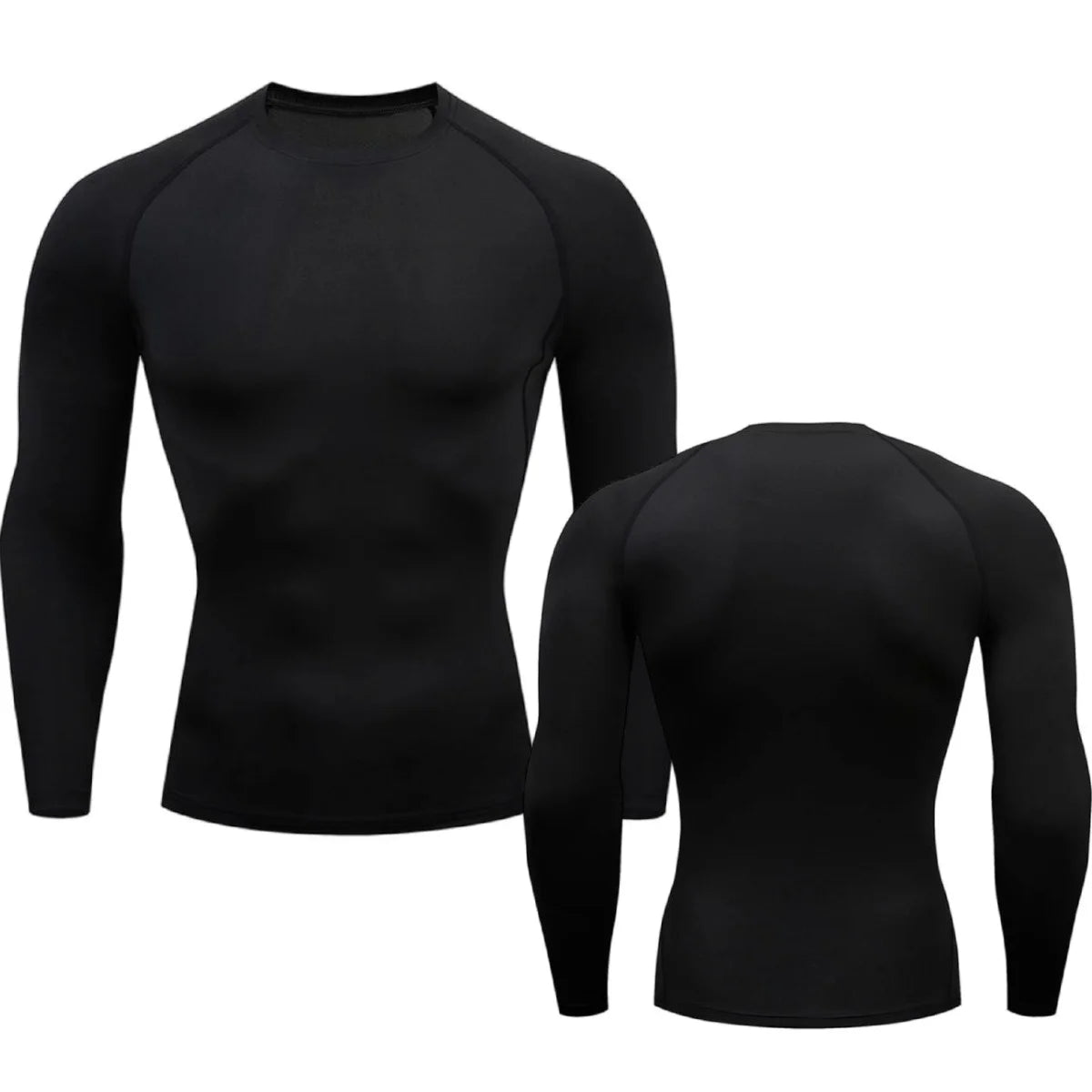 Mens Sport Compression Sweatshirt Gym Tight Running Tops for Fitness T-shirt Muscle Training Clothes Jogging Rashguard Dry Fit