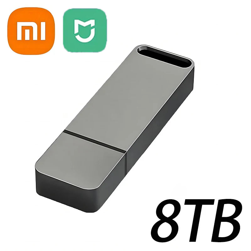 Xiaomi Mijia 16TB Flash Drive OTG USB3.2 High Speed Transfer Pen Drive Key 8TB 4TB Portable Metal Memory Drive Waterproof