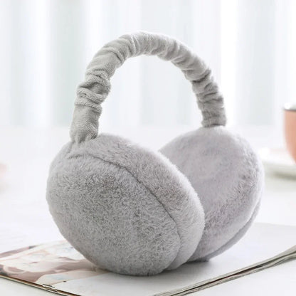 2022 New Soft Plush Ear Warmer Winter Warm Earmuffs for Women Fashion Solid Earflap Outdoor Cold Protection Ear-Muffs Ear Cover