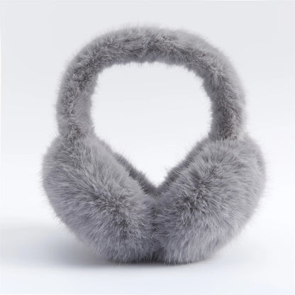 Anjj High Quality Earmuffs Faux Rabbit Fur Hang Ear Cover Warm Winter Ear Muffs Fur Earmuffs Unisex Adult Ear Warmer Fold