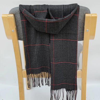 180*35cm Luxury Brand fashion classic lattice men soft scarf cashmere plaid scarves shawl UNISE wraps pashmina headband muffler