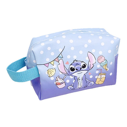 Kawaii New Disney Stitch Anime Cosmetic Bag Lilo & Stitch Cartoon Large Capacity Makeup Bag Girl Woman Portable Handbag Gifts